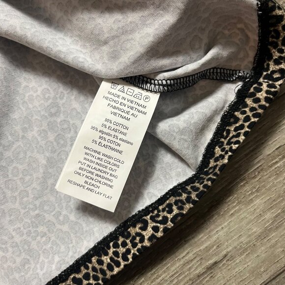 MICHAEL Michael Kors Short Sleeve Cold Shoulder Mini Dress Leopard Size XS - Picture 6 of 7